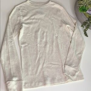 Urban pipeline medium waffle knit thermal cream long sleeve shirt